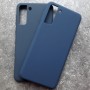 Чехол для Samsung S21 Plus, Silicone Case, темно-синий матовый Чехол для Samsung S21 Plus, Silicone Case, темно-синий матовый