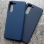 Чехол для Samsung S21, Silicone Case, темно-синий матовый Чехол для Samsung S21, Silicone Case, темно-синий матовый