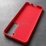 Силиконовый чехол для Samsung S21, красная камелия Силиконовый чехол для Samsung S21, красная камелия