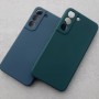 Чехол Silicone Cover для Samsung S22, темно-зеленый