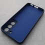 Чехол Silicone Cover для Samsung S22, темно-синий матовый