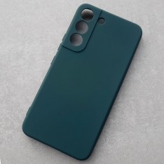 Чехол Silicone Cover для Samsung S22, темно-зеленый