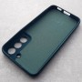 Чехол Silicone Cover для Samsung S22, темно-зеленый