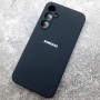 Чехол для Samsung S23 FE, Silicone Case, с логотипом, черный