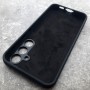 Чехол для Samsung S23 FE, Silicone Case, с логотипом, черный