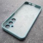 Чехол для Samsung S23 FE, Silicone Case, с логотипом, ментол