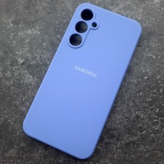 Чехол для Samsung S23 FE, Silicone Case, с логотипом, фиалковый