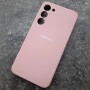Чехол для Samusng S23 Plus, Silicone Case, с логотипом, розовый песок