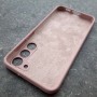 Чехол для Samusng S23 Plus, Silicone Case, с логотипом, розовый песок