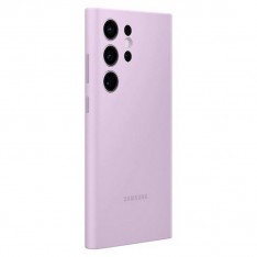 Чехол для Samusng S23 Ultra, Silicone Case, в фирменной упаковке, сирень
