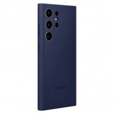 Чехол для Samusng S23 Ultra, Silicone Case, в фирменной упаковке, темно-синий