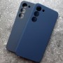 Чехол для Samsung S23, Silicone Case, темно-синий матовый Чехол для Samsung S23, Silicone Case, темно-синий матовый