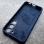 Чехол для Samsung S23, Silicone Case, темно-синий матовый Чехол для Samsung S23, Silicone Case, темно-синий матовый