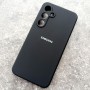 Чехол для Samsung S24 FE, Silicone Case, с логотипом, черный Чехол для Samsung S24 FE, Silicone Case, с логотипом, черный