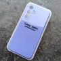 Чехол для Samsung S24 FE, Silicone Case, с логотипом, фиалка Чехол для Samsung S24 FE, Silicone Case, с логотипом, фиалка