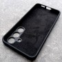 Чехол для Samsung S24, Silicone Case, с логотипом, черный