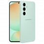 Чехол для Samsung S24, Silicone Case, с логотипом, ментол