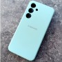 Чехол для Samsung S24, Silicone Case, с логотипом, ментол