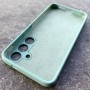 Чехол для Samsung S24, Silicone Case, с логотипом, ментол
