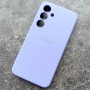 Чехол для Samsung S24, Silicone Case, с логотипом, фиалка