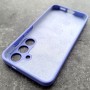 Чехол для Samsung S24, Silicone Case, с логотипом, фиалка