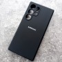 Чехол для Samsung S24 Ultra, Silicone Case, с логотипом, черный Чехол для Samsung S24 Ultra, Silicone Case, с логотипом, черный