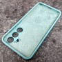Чехол для Samsung S25 FE, Silicone Case, с логотипом, мятный