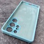 Чехол для Samsung S25 Ultra, Silicone Case, с логотипом, мятный