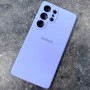 Чехол для Samsung S25 Ultra, Silicone Case, с логотипом, фиалковый