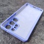 Чехол для Samsung S25 Ultra, Silicone Case, с логотипом, фиалковый
