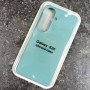 Чехол для Samsung S26, Silicone Case, с логотипом, мятный