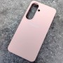 Чехол для Samsung S26, Silicone Case, с логотипом, розовый песок