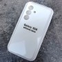 Чехол для Samsung S26, Silicone Case, с логотипом, белый