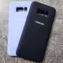 Чехол на Samsung S8 Plus, Silicone Case с логотипом, фиолетовый