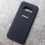Чехол, Silicone Case с логотипом, для Samsung S8 Plus черный