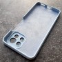 Чехол для Xiaomi Mi 11 Lite, Silicone Case, с логотипом, голубой