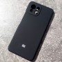 Сяоми Ми 11 Лайт, чехол Silicone Case с логотипом, черный