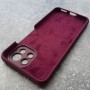 Чехол для Xiaomi Mi 11 Lite, Silicone Case с логотипом, марсала