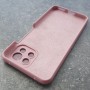 Чехол для Xiaomi Mi 11 Lite, Silicone Case с логотипом, бледно-розовый