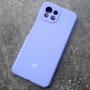 Чехол на Xiaomi Mi 11 Lite, Silicone Case с логотипом, сиреневый