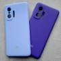 Чехол для Xiaomi Mi 11T / Mi 11T Pro, Silicone Case, с логотипом, фиолетовый