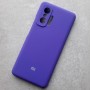 Чехол на Xiaomi Mi 11T / Mi 11T Pro, Silicone Case, с логотипом, темно-фиолетовый