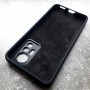 Чехол для Xiaomi Mi 12 Lite, Silicone Case, с логотипом, черный