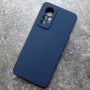Чехол для Xiaomi Mi 12 Lite, Silicone Case, темно-синий матовый