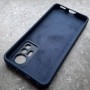 Чехол для Xiaomi Mi 12 Lite, Silicone Case, темно-синий матовый