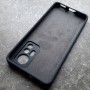 Чехол для Xiaomi Mi 12 Lite, Silicone Case, темно-сине-серый матовый