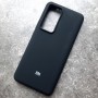 Чехол на Xiaomi Mi 12T / Mi 12T Pro, Silicone Case с логотипом Mi, черный