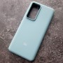 Чехол для Xiaomi Mi 12T / 12T Pro, Silicone Case, с логотипом, ментол