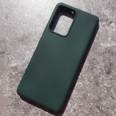 Чехол для Xiaomi Mi 13 Lite, Silicone Case, темно-зеленый