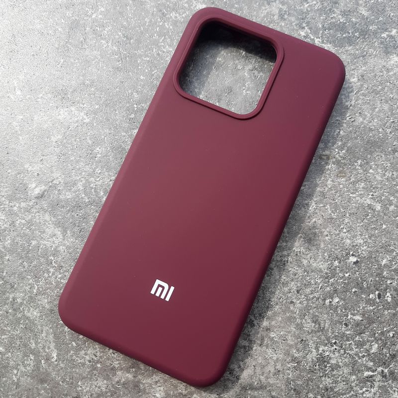 Xiaomi Mi 13, чехол Silicone Case с логотипом, марсала Xiaomi Mi 13, чехол Silicone Case с логотипом, марсала